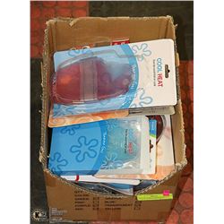 BOX OF VARIOUS INDIVIDUALLY PACKAGED REUSABLE HOT/