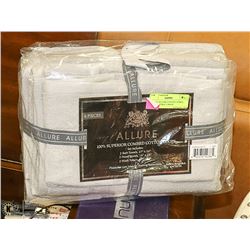 6 PIECE ALLURE COTTON TOWEL SET INCLUDES- 2 BATH