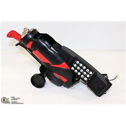 PHONE BLACK GOLF BAG WITH CLUBS WORKS