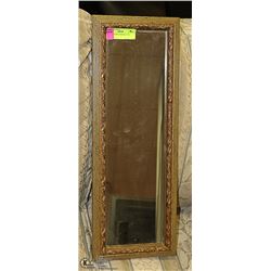 WOOD FRAMED MIRROR 22 X 8
