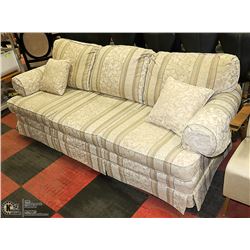 BEIGE STRIPED COUCH