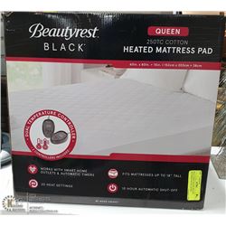 BEAUTYREST BLACK HEATED MATTRESS PAD SZ: QUEEN