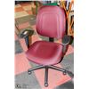 Image 1 : DARK RED AND BLACK HYDRAULIC LIFT OFFICE CHAIR