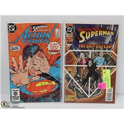 LOT OF TWO COLLECTOR SUPERMAN COMICS