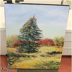 LARGE ORIGINAL "LOADED WITH LIFE" BY L. CARLETON