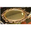 Image 1 : ORNATE VINTAGE OVAL MIRROR