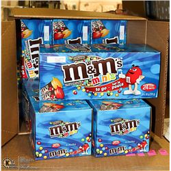 CASE WITH 12 BOXES OF 24 TUBES OF M&M'S MINIS