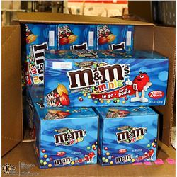 CASE WITH 12 BOXES OF 24 TUBES OF M&M'S MINIS