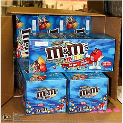 CASE WITH 12 BOXES OF 24 TUBES OF M&M'S MINIS