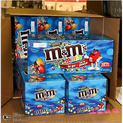 CASE WITH 12 BOXES OF 24 TUBES OF M&M'S MINIS
