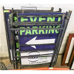 LOT OF 6 A FRAME METAL SIGN STANDS
