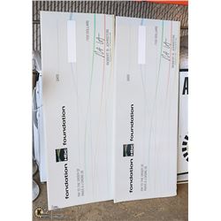 LOT OF 2 LARGE NOVELTY CHEQUES