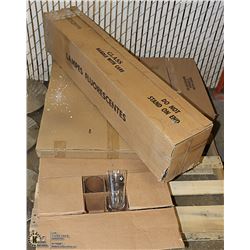 PALLET WITH 4 CASES OF BIG ROCK BEER GLASSES ETC