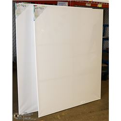 LOT OF 2 ARTISTIC PAINTING CANVASES 48" X 60"