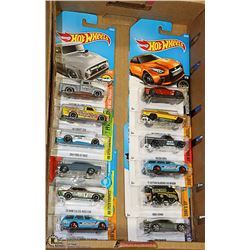 FLAT OF 12 ASSORTED HOTWHEEL COLLECTOR CARS