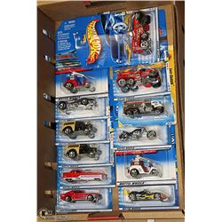 FLAT OF 12 ASSORTED HOTWHEEL COLLECTOR CARS