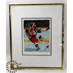 GLEN GREEN SLAPSHOT HOCKEY PICTURE 11 X 13