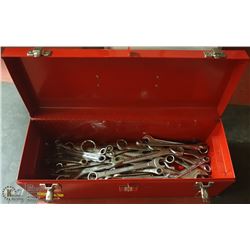 TOOL BOX WITH ASSORTED WRENCHES