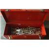 Image 1 : TOOL BOX WITH ASSORTED WRENCHES