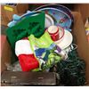 Image 1 : LARGE BOX FULL OF CHRISTMAS ITEMS INCL.