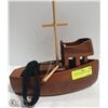 Image 1 : WOODEN FISHING BOAT MODEL
