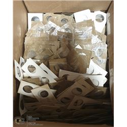 BOX OF COIN HOLDERS