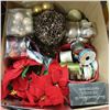 Image 1 : BOX FULL OF CHRISTMAS ITEMS INCL. TREE