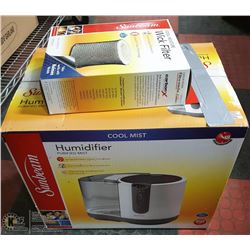 SUNBEAM COOL MIST HUMIDIFIER WITH NEW SPARE FILTER