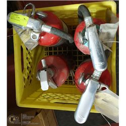 4 FIRE EXTINGUISHERS