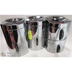 CHROME  KROMEX CANNISTERS