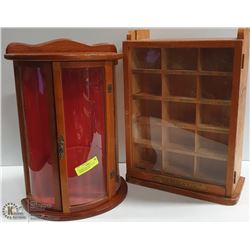 WOODEN BOX WITH COLOR LABELED SHELVES