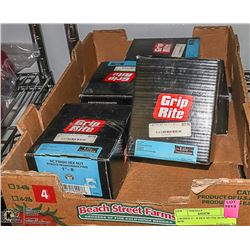 5 BOXES 1'' - 8 HEX NUTS 20 PER BOX