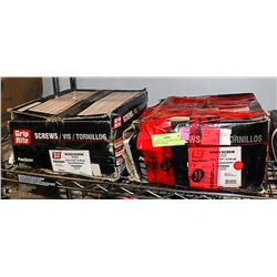 2 BOXES 10 X 1 1/4'' WOOD SCREWS 6500 PCS PER BOX