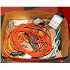 Image 1 : LARGE BOX OF OUTDOOR POWER CORDS,
