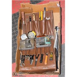 LARGE FLAT WITH LEATHER "SERVICE MANS"