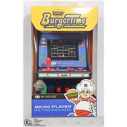 NEW MY ARCADE BURGER TIME MICRO GAME CABINET