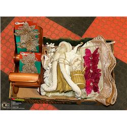 FLAT WITH METAL SLEIGH, CERAMIC 15"-TALL