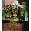 Image 1 : A BOX OF CHRISTMAS SANTA AND ANGELS