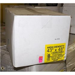 CASE OF 200 43"X48" CLEAR FOOD GRADE GARBAGE BAGS