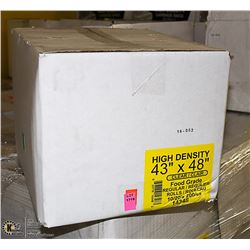 CASE OF 200 43"X48" CLEAR FOOD GRADE GARBAGE BAGS