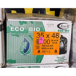 CASE OF 200 REGULAR BLACK GARBAGE BAGS