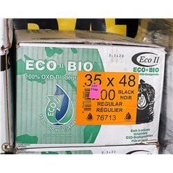 CASE OF 200 REGULAR BLACK GARBAGE BAGS