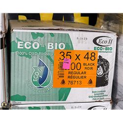 CASE OF 200 REGULAR BLACK GARBAGE BAGS
