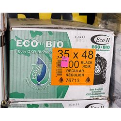 CASE OF 200 REGULAR BLACK GARBAGE BAGS