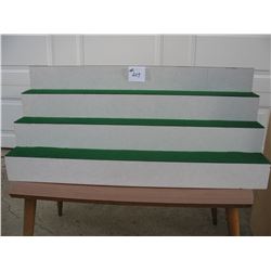 2 STEP SHELFS - (38" X 16" X 12")