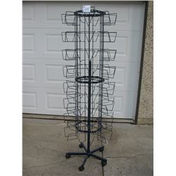 FREE STANDING REVOLVING RACK - 6 Ft HIGH - Used in a Scrapbook Store