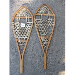 PAIR of SNOW SHOES -  14" X 42"   Some damage