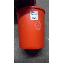 Vintage Tupperware Containers (1 Orange, 3 Yellow)