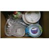 Image 3 : Box With Glassware And Random Dishes