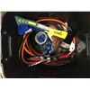 Image 3 : Lot Extension Cord , Jumper Cables , New Hatchet Etc.
